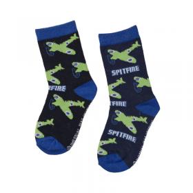 kids spitfire socks with planes on them one size